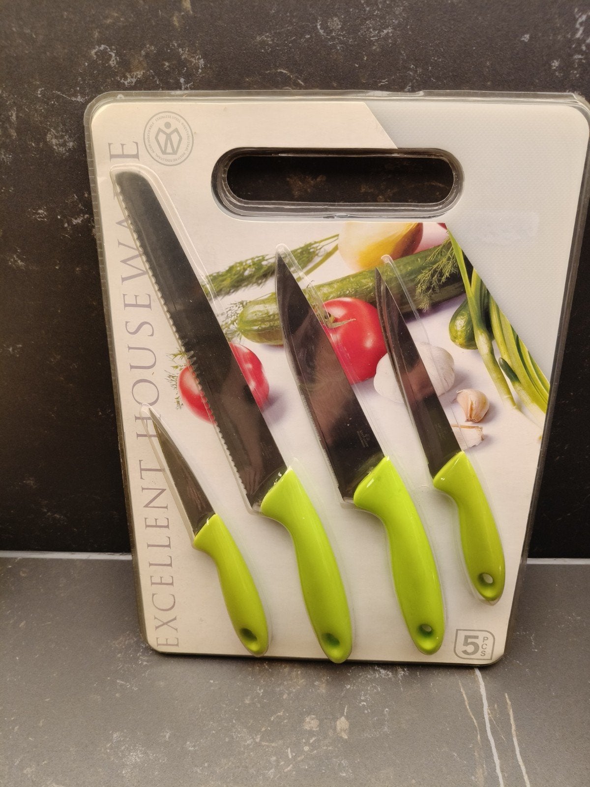 Messen set met snijplank, Ophalen of Verzenden, Nieuw, Rvs of Chroom