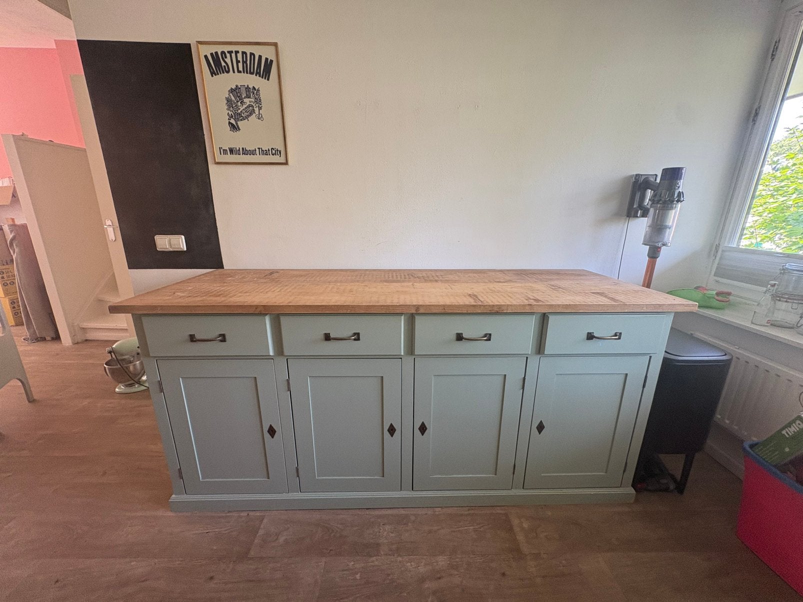 Dressoir Van Dijk & Ko, Ophalen, Zo goed als nieuw, 50 tot 75 cm, 200 cm of meer
