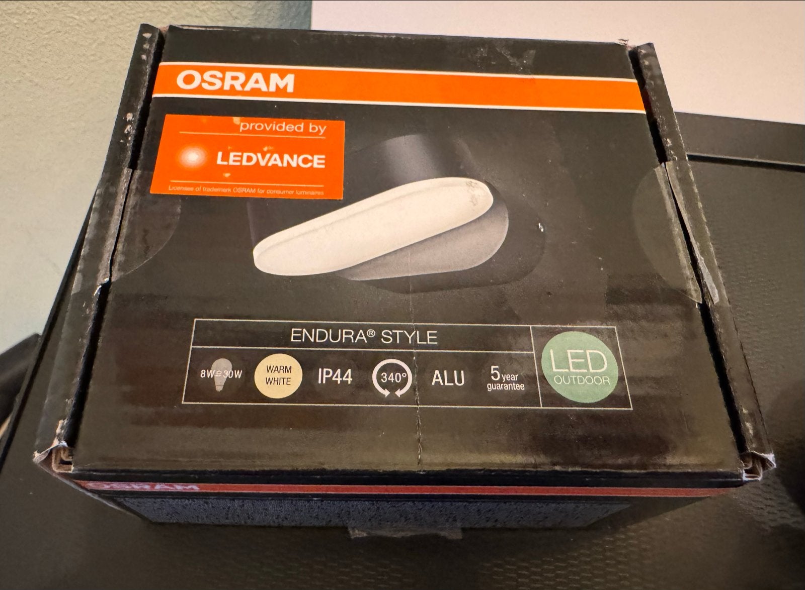 Osram Endura Style LED Buitenlamp Warm Wit IP44, Tuin en Terras, Minder dan 50 watt, Wandlamp, Ophalen of Verzenden, Netvoeding
