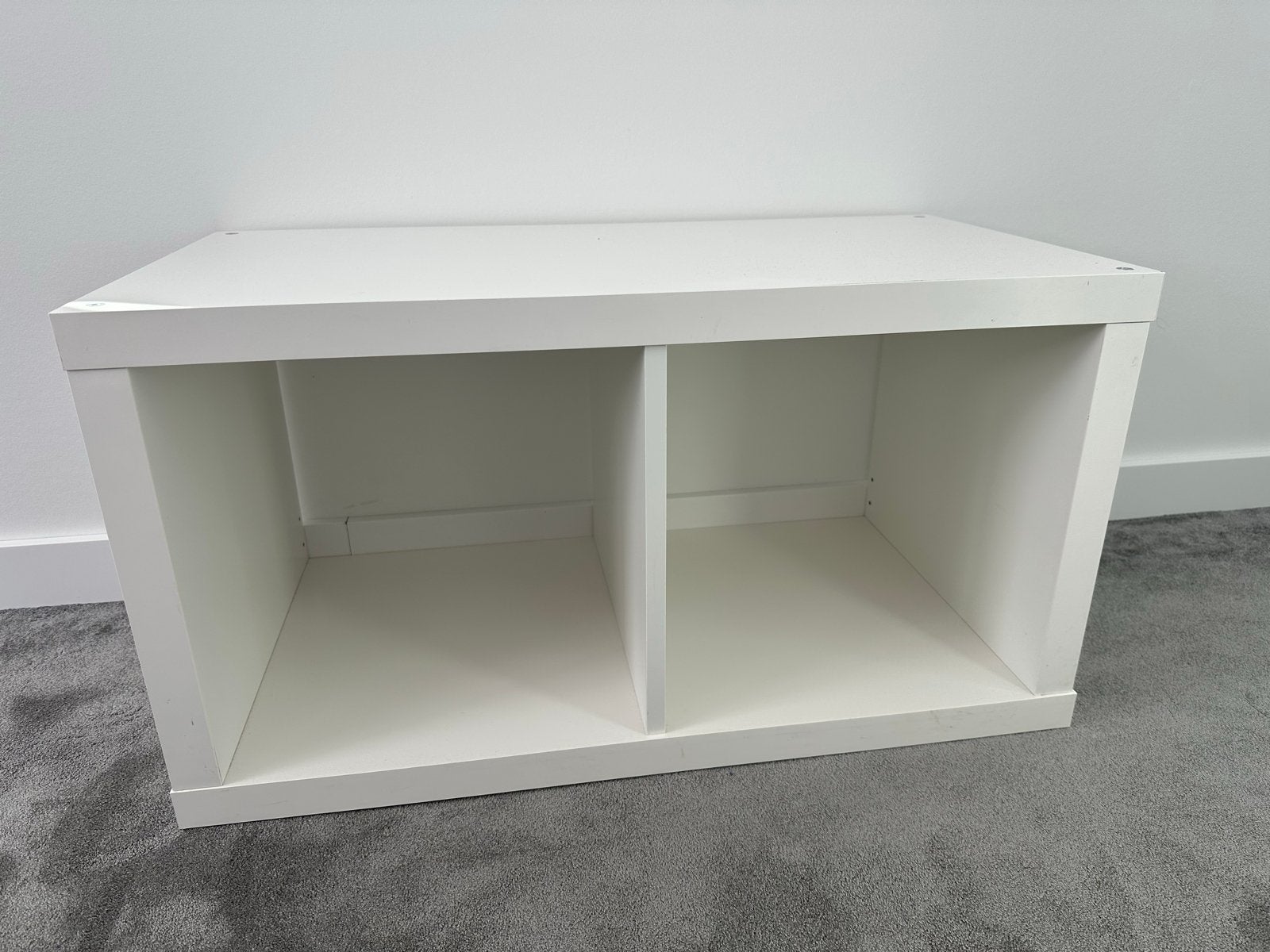 IKEA Kallax vakkenkast wit - 2 vakken, Huis en Inrichting, Ophalen, 50 tot 100 cm, Zo goed als nieuw, Minder dan 100 cm