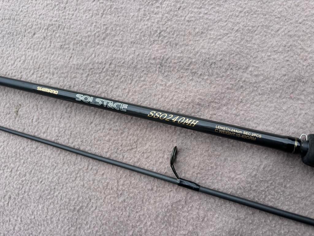 Shimano solstace sso 240 mh 8ft hengel / spinhengel, Watersport en Boten, Ophalen of Verzenden, Gebruikt, Werphengel