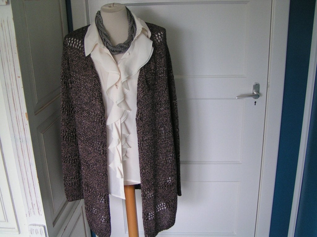 Prachtig Bruin Vest van Gerry Weber maat 44, Bruin, Maat 42/44 (L), Ophalen of Verzenden, Zo goed als nieuw