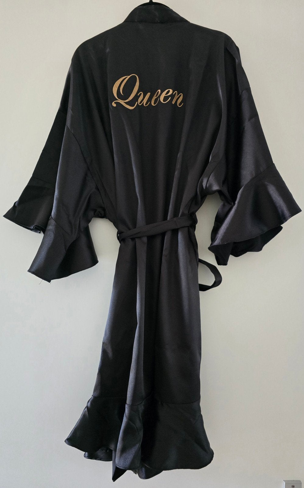 Ruffle kimono Le Olive midnight black Queen L/XL, Le Olive, Verzenden, Nieuw