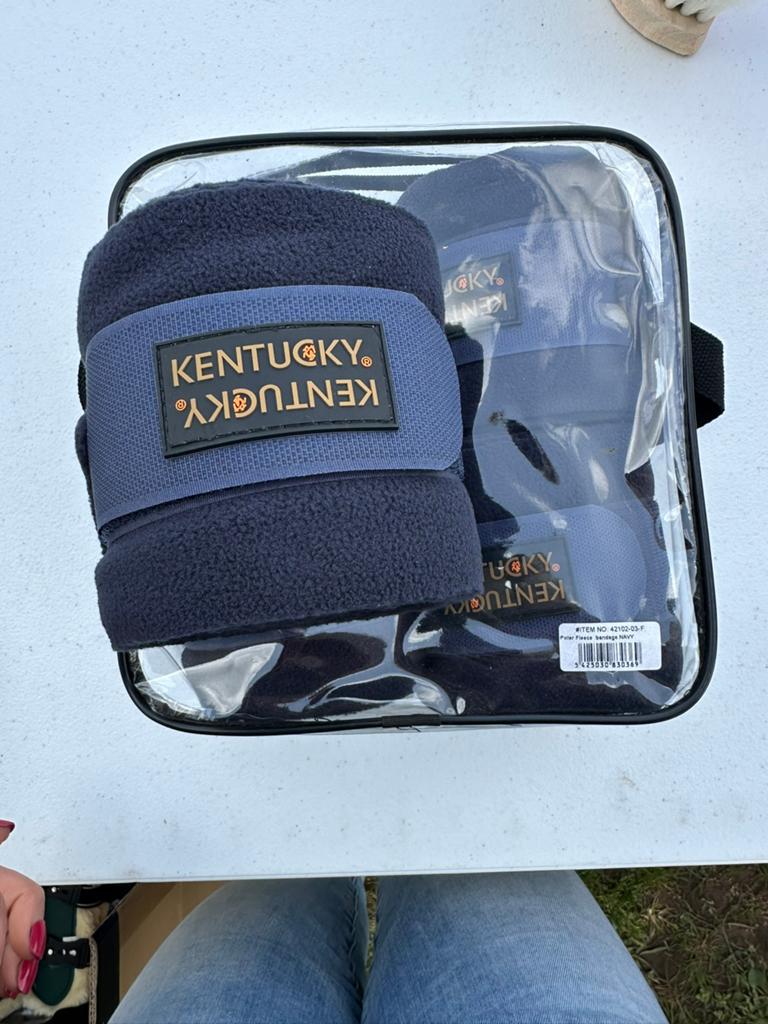 Kentucky Horsewear bandages Navy fleece, Ophalen of Verzenden, Nieuw