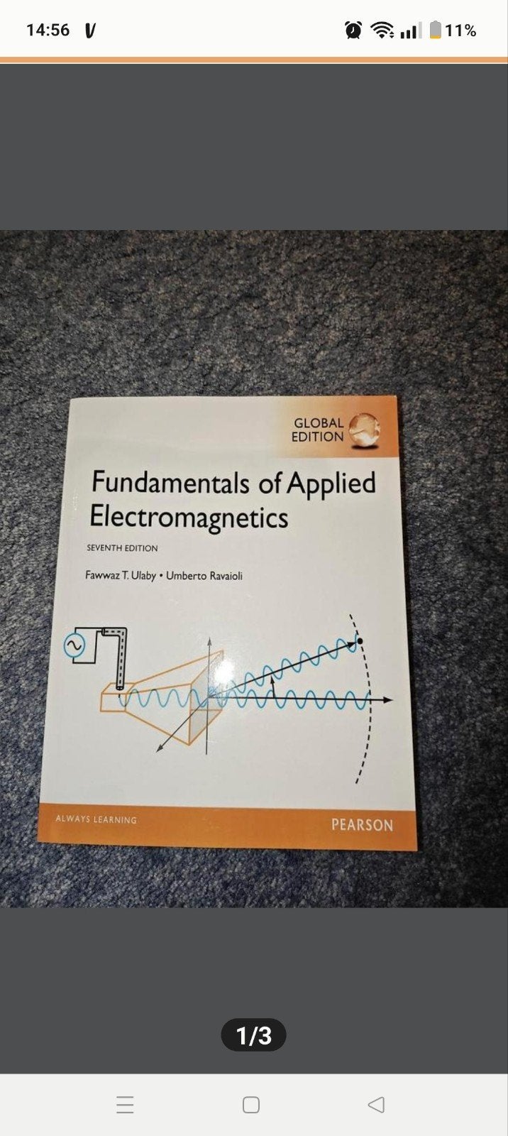 Fundamentals of Applied Electromagnetics - 7th Ed., Zo goed als nieuw, Fawwaz T. Ulaby, Umberto Ravaioli, Beta, HBO