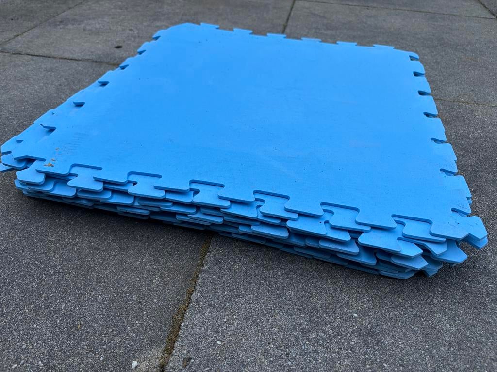 Blauwe EVA-schuim puzzelmatten (15 stuks), Ophalen, Gebruikt