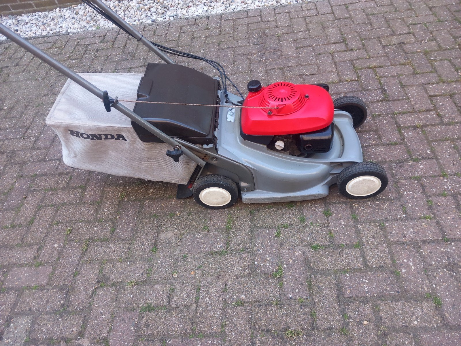 Honda hrb 476 csxe met aandrijving en mes koppeling., Tuin en Terras, Grasmaaiers, Ophalen, Cirkelmaaier, Honda, Gebruikt
