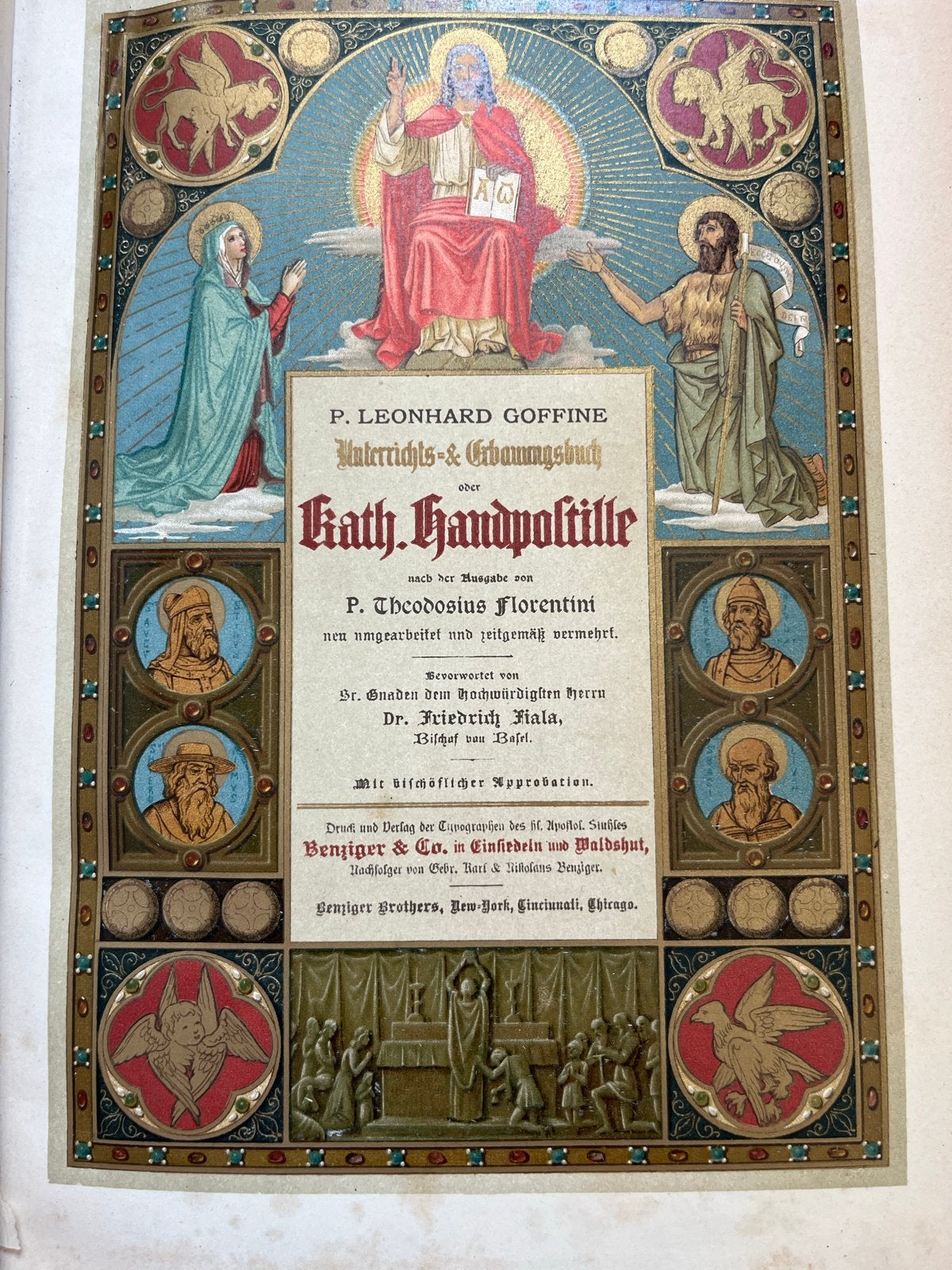 Oude religieuze boeken - Katholische Handpostille 1888, Antiek en Kunst, Ophalen of Verzenden