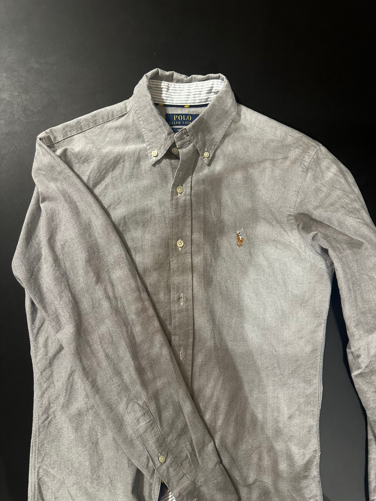 Ralph lauren polo, Kleding | Heren, Ophalen of Verzenden, Zo goed als nieuw, Maat 48/50 (M), Grijs