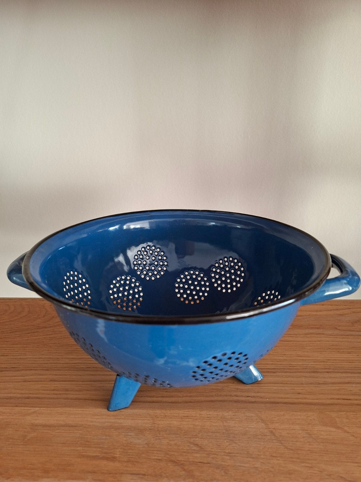 Vintage emaille vergiet, Ophalen of Verzenden