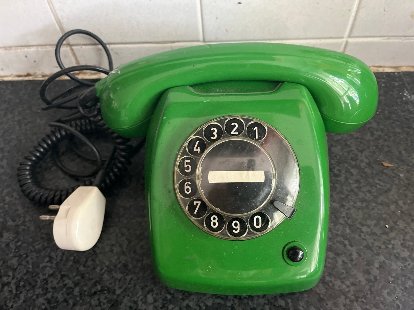 Vintage PTT Ericsson T65 de Luxe Smaragd Groen, Ophalen of Verzenden, Zo goed als nieuw, Met draaischijf