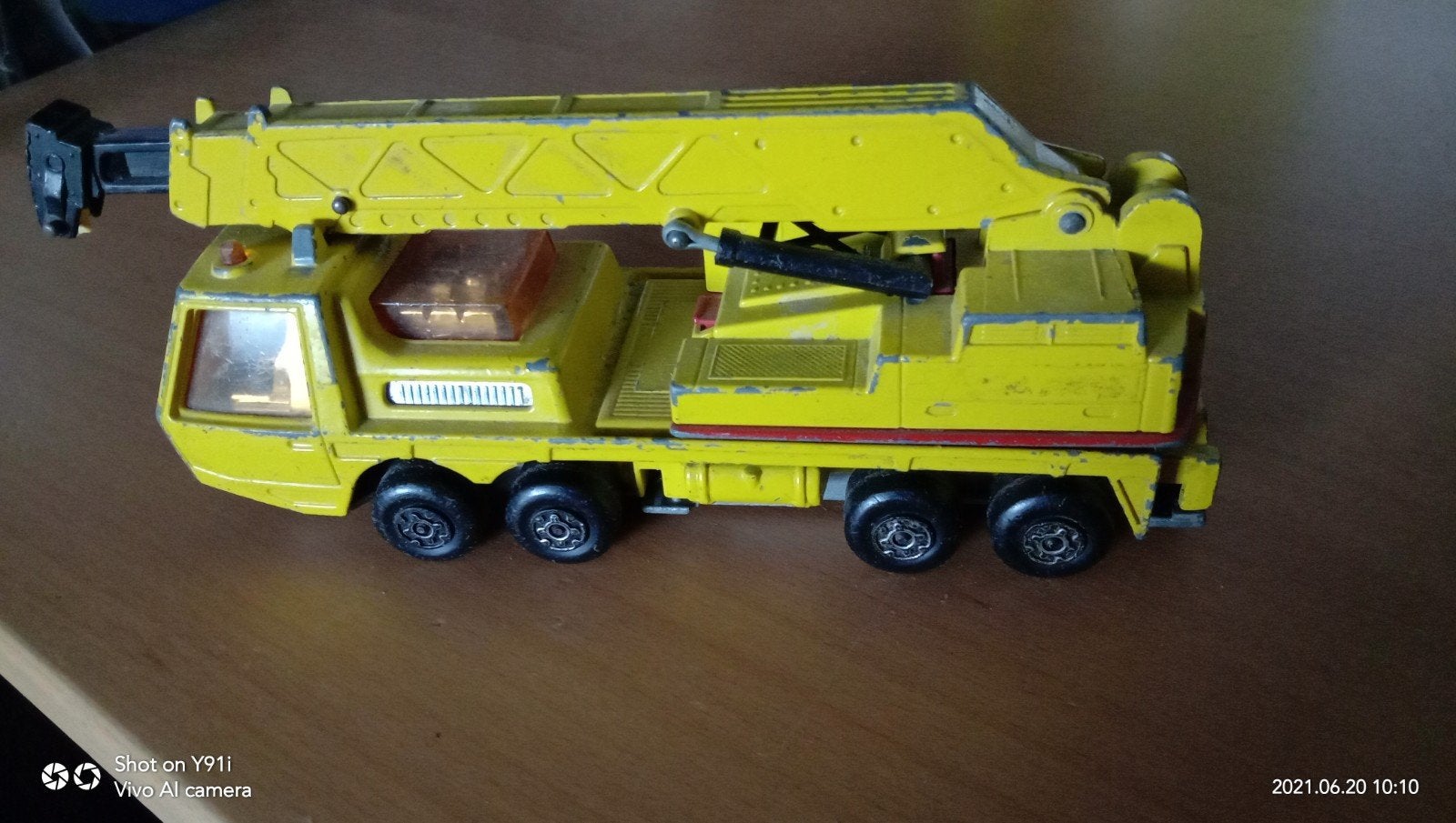Matchbox kraan, Ophalen of Verzenden, Gebruikt, Bus of Vrachtwagen