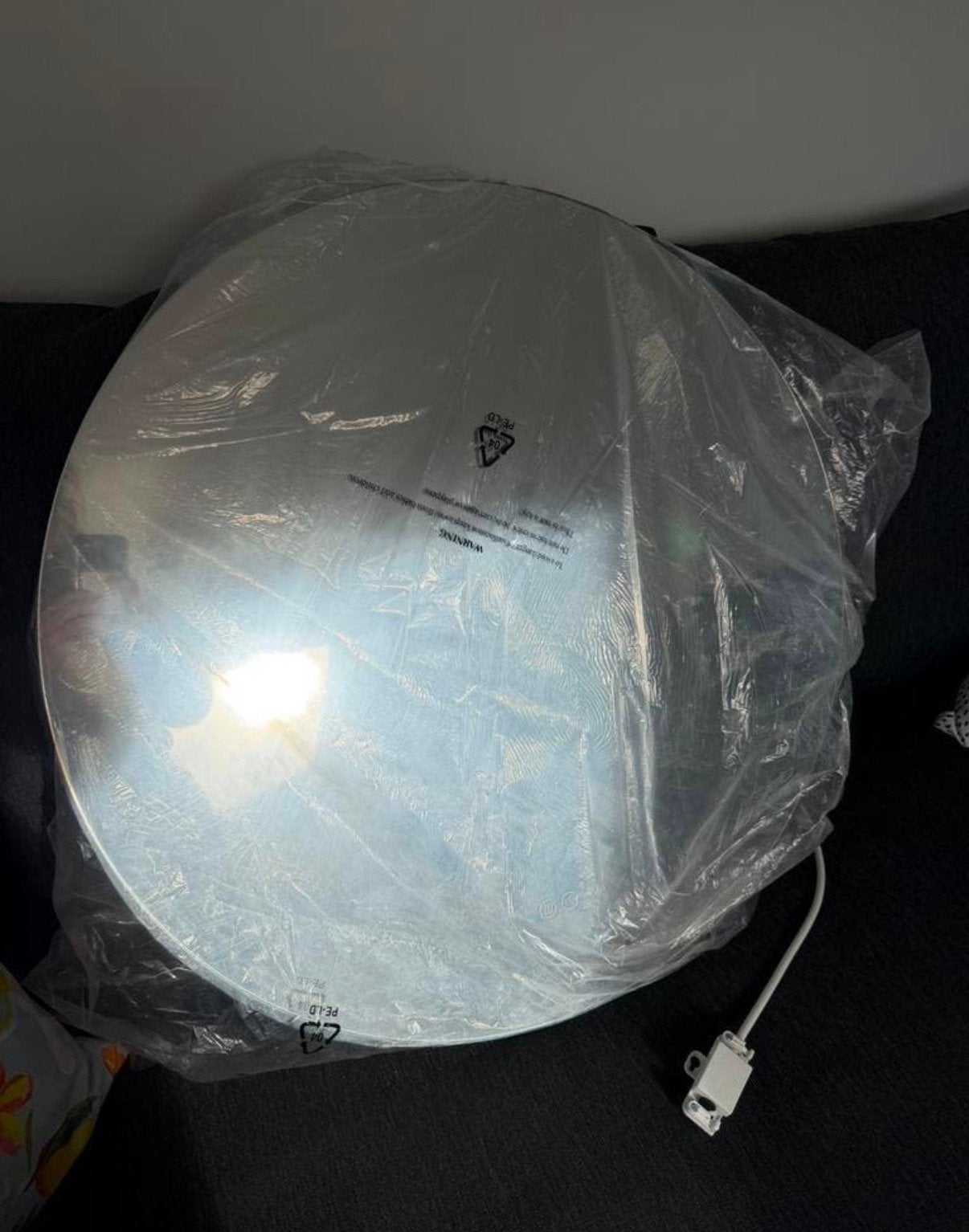 Balmani Giro Touch badkamerspiegel 70 cm, Ophalen, Rond, Nieuw, Minder dan 100 cm