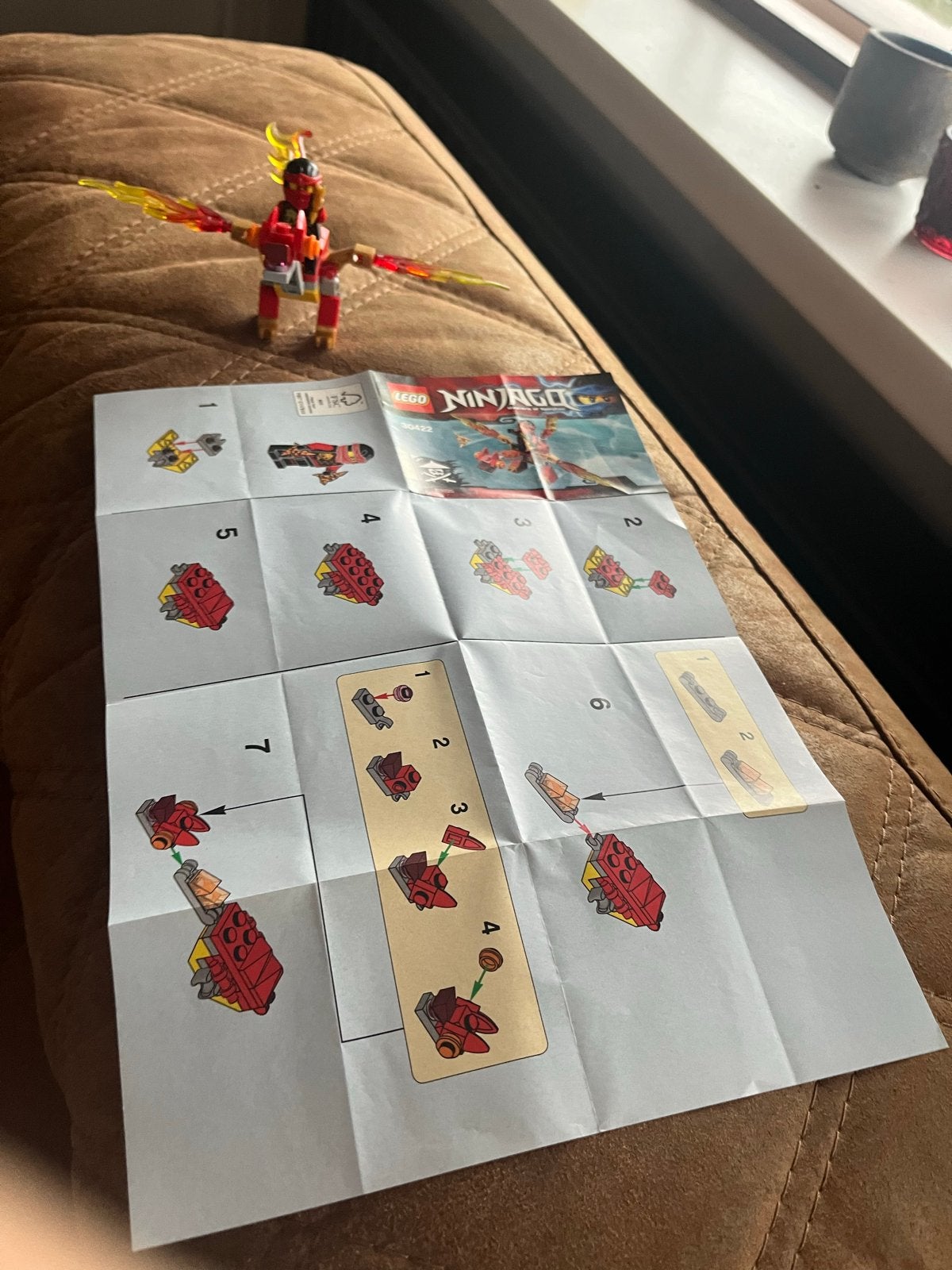 Lego Ninjago Kai's Vuurdraak (30422) - 100% Compleet, Lego, Ophalen of Verzenden, Zo goed als nieuw, Compleet