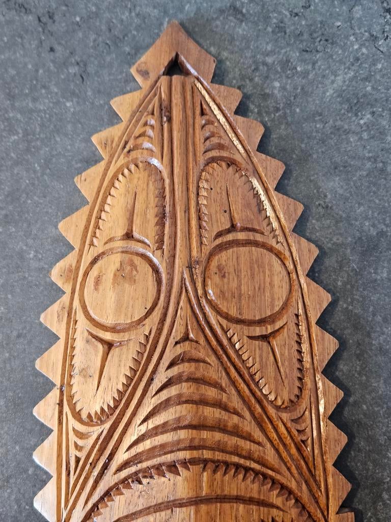 Vintage houten masker Indonesië Papoea-Nieuw-Guinea mask, Ophalen of Verzenden