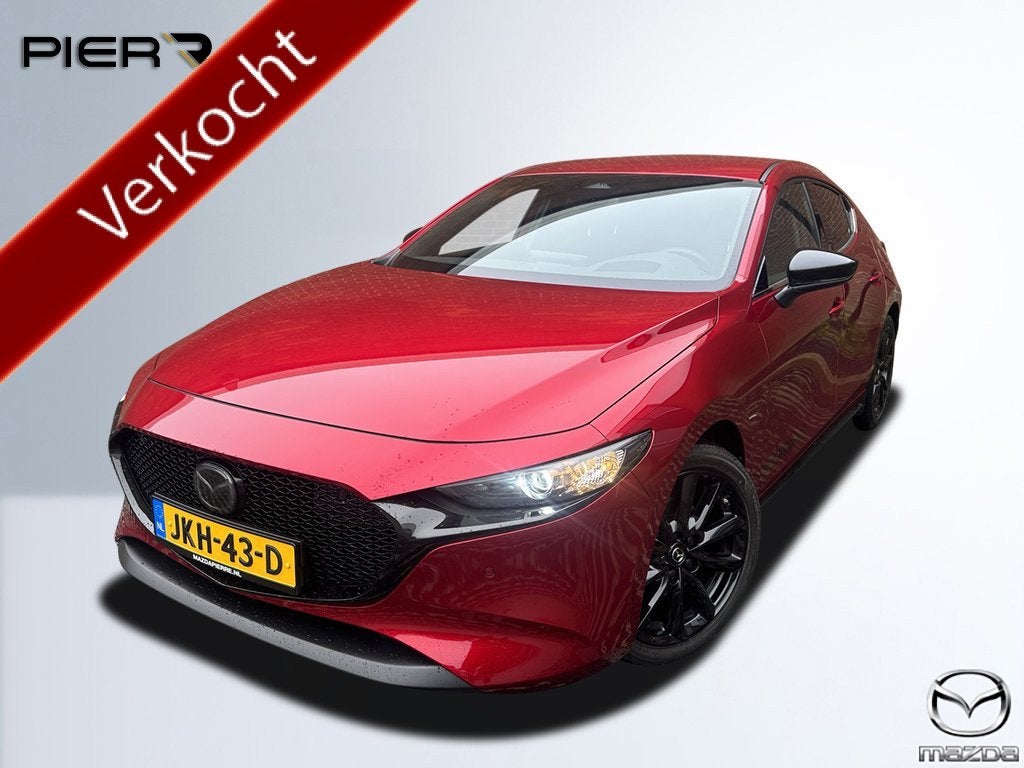 Mazda 3 2.5 e-SkyActiv-G M Hybrid 140 Homura | DEMO DEAL!, Auto's, Voorwielaandrijving, Dealer onderhouden, Stof, Gebruikt