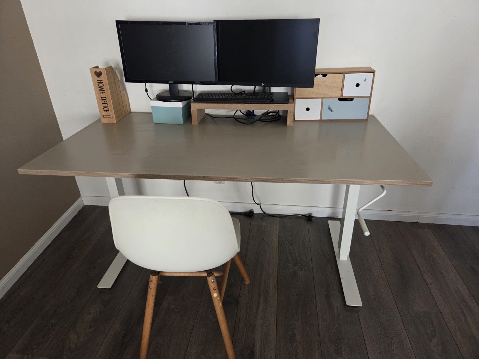 IKEA Trotten Zit-sta bureau 160x80 - ZGAN, Huis en Inrichting, Bureaus, Ophalen, Zo goed als nieuw, IKEA, Zit-sta bureau