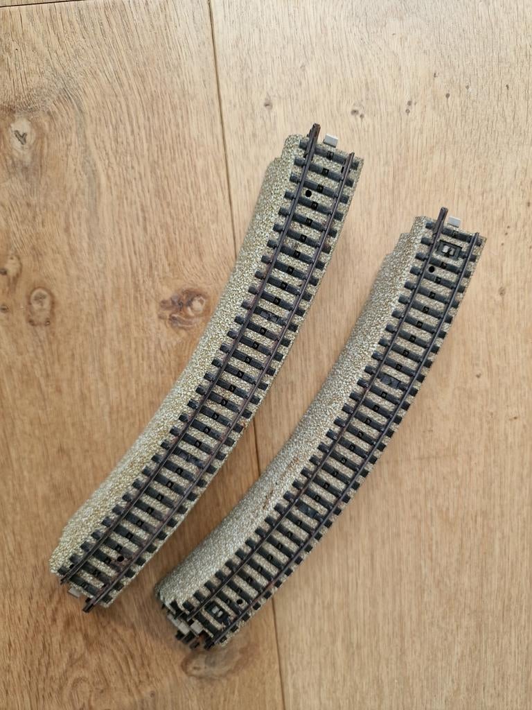 12x Märklin HO M-rail bocht 5200 1/1, Ophalen of Verzenden