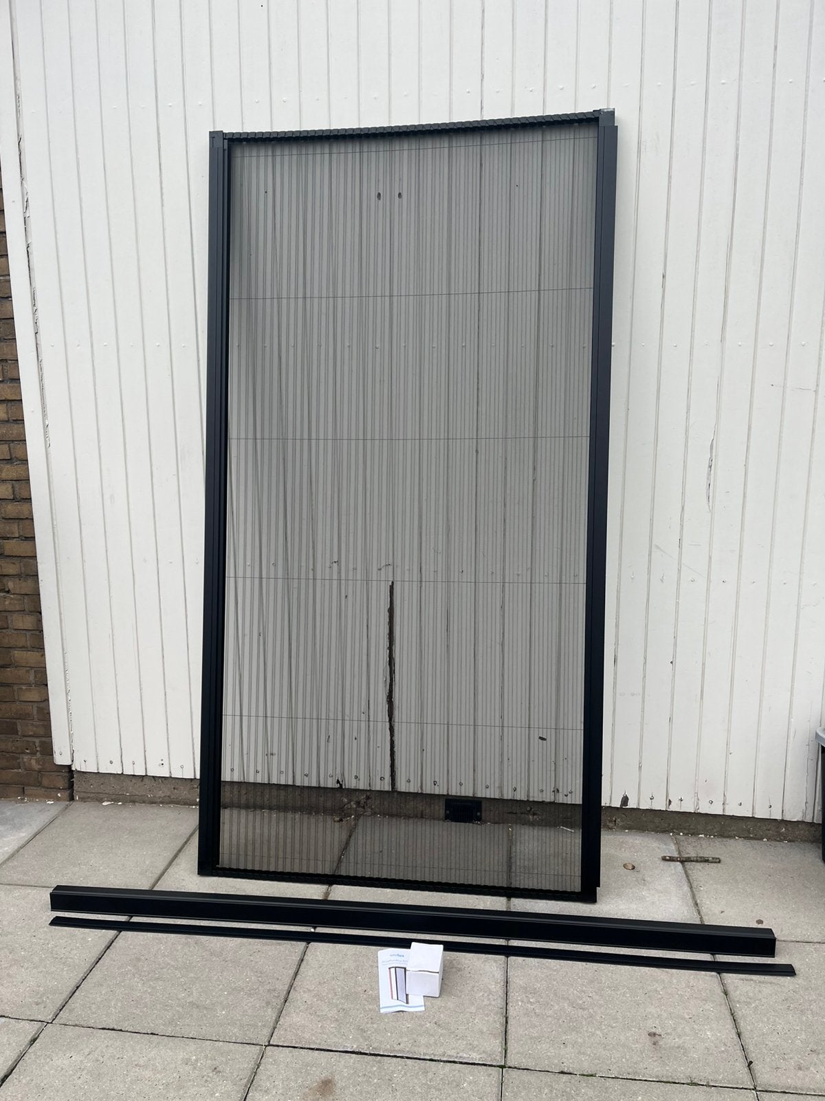 Unilux hordeur in plissé (nieuw) 213,5x113, 100 tot 150 cm, 200 cm of meer, Zwart, Ophalen of Verzenden