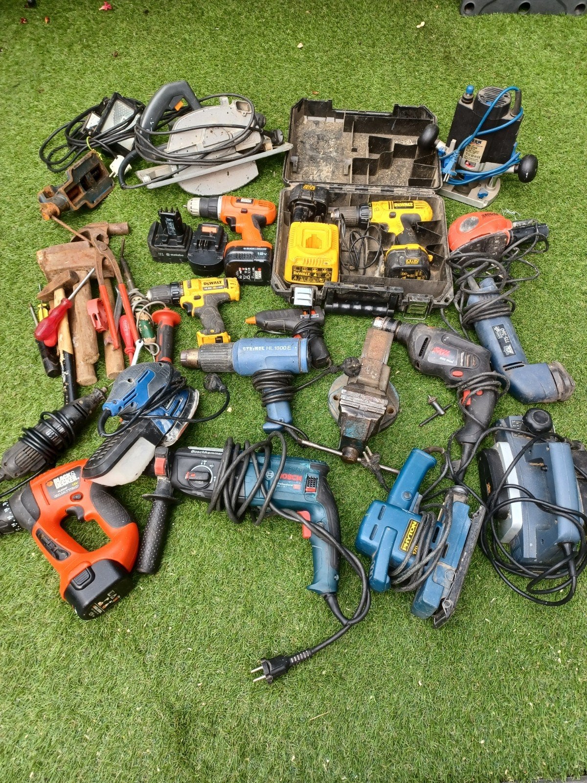 Grote set elektrisch gereedschap, Ophalen