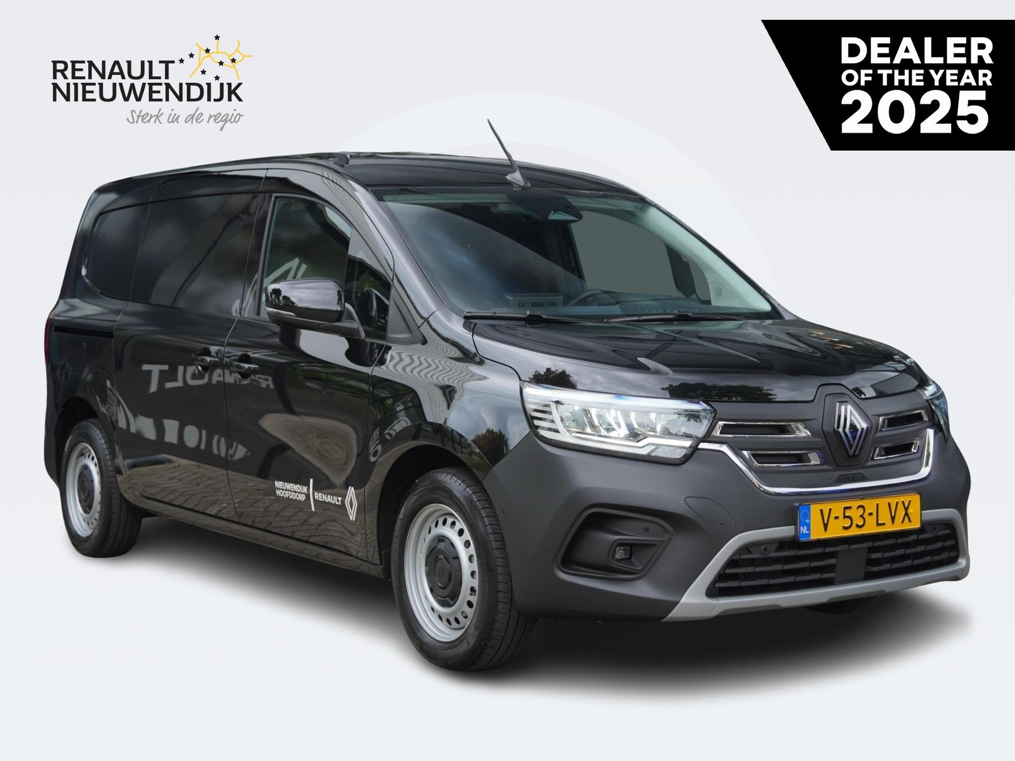 Renault Kangoo E-Tech Extra L2 44 kWh / DEMO / BETIMMERING /, Stof, Renault, Origineel Nederlands, 2 stoelen