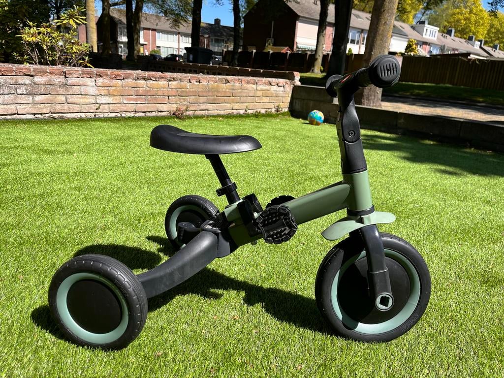 Topmark Kaya 3-in-1 Kinderdriewieler en loopfiets - Groen, Fietsen en Brommers, Fietsen | Driewielfietsen, Ophalen of Verzenden
