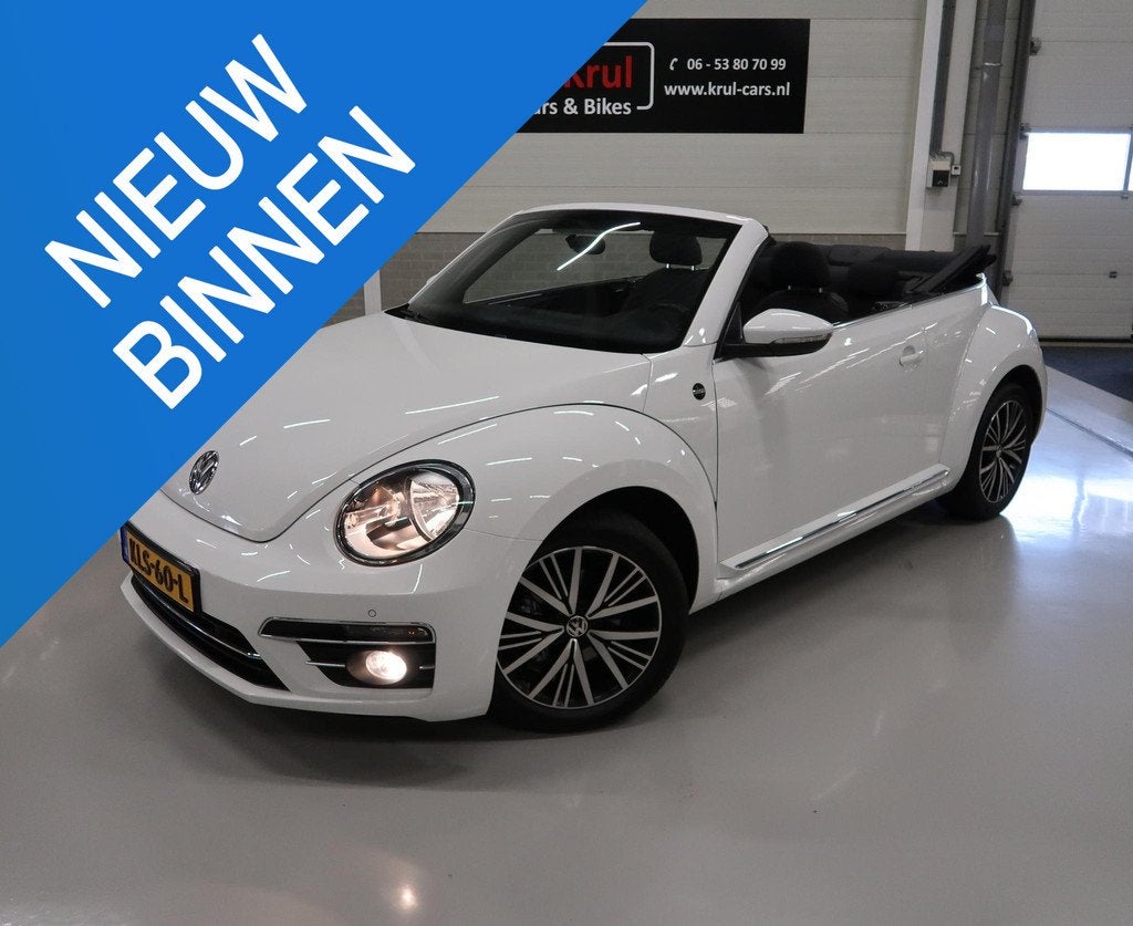 Volkswagen Beetle 1.2 TSI Sound Automaat Navigatie Airco-ecc, Stof, 4 cilinders, 4 stoelen, Wit