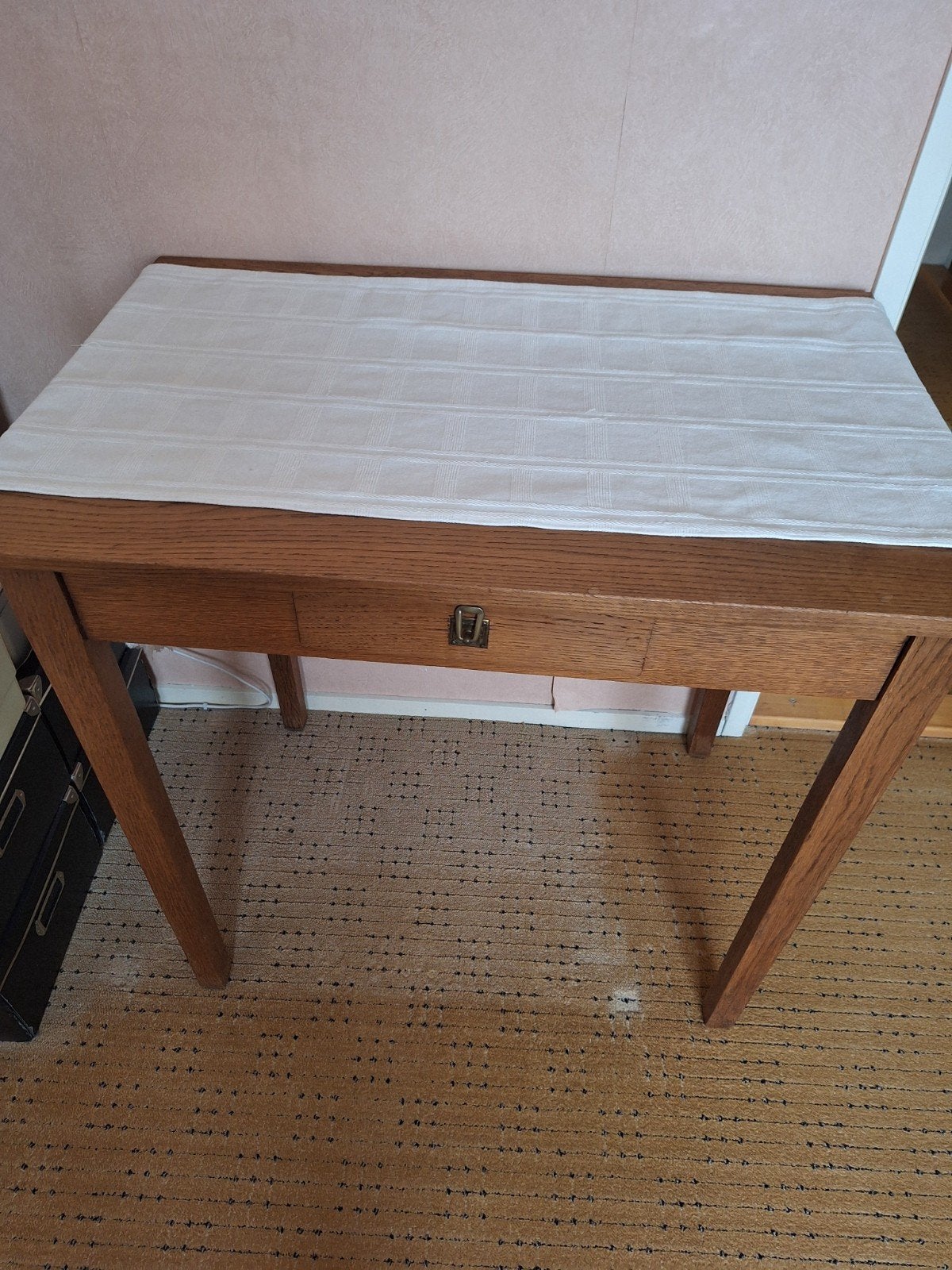 sidetable, Ophalen, 100 tot 150 cm, Eikenhout, Rechthoekig