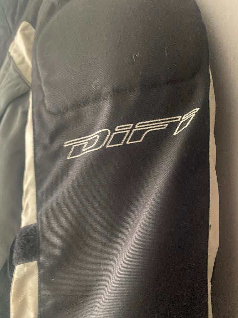 DifiiAerotex Motorjas - Zwart/Grijs/Wit, Motoren, Kleding | Motorkleding, Ophalen of Verzenden, Tweedehands, Heren, Jas | textiel