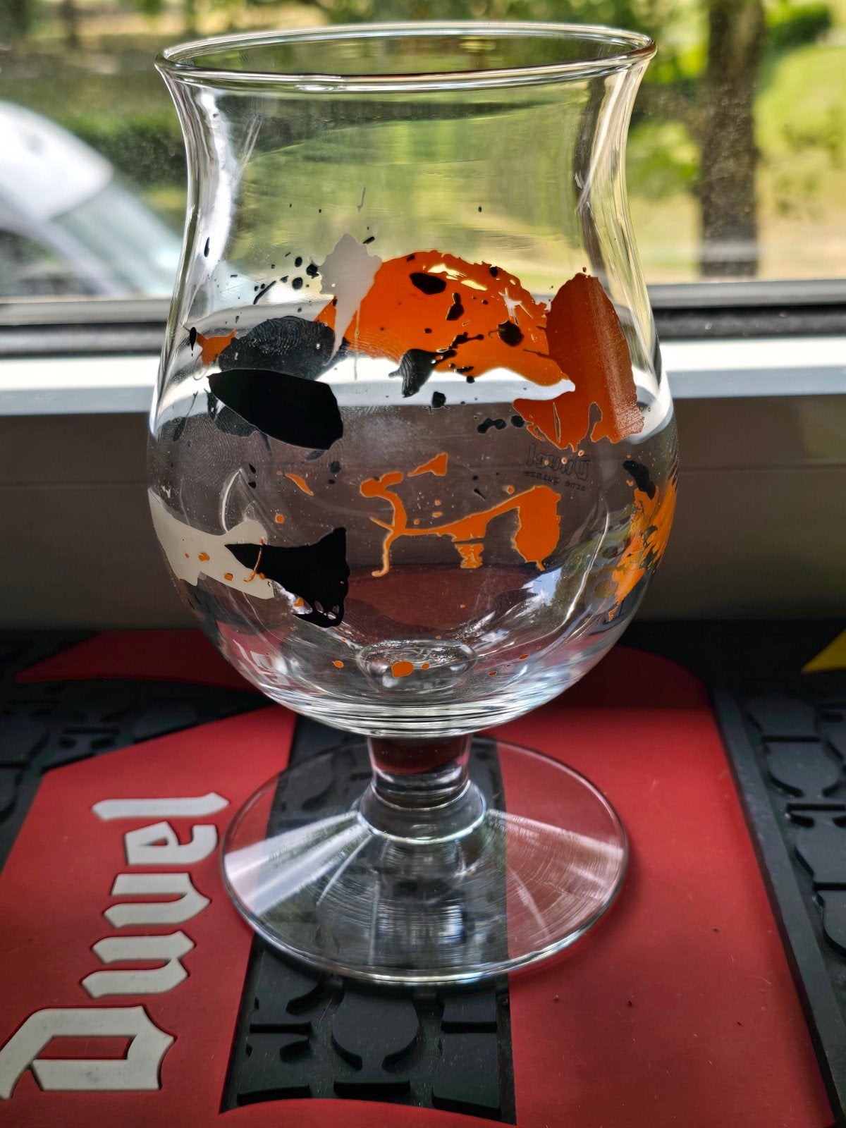 Duvel glas Arne Quinze 2011, Ophalen of Verzenden, Nieuw, Bierglas