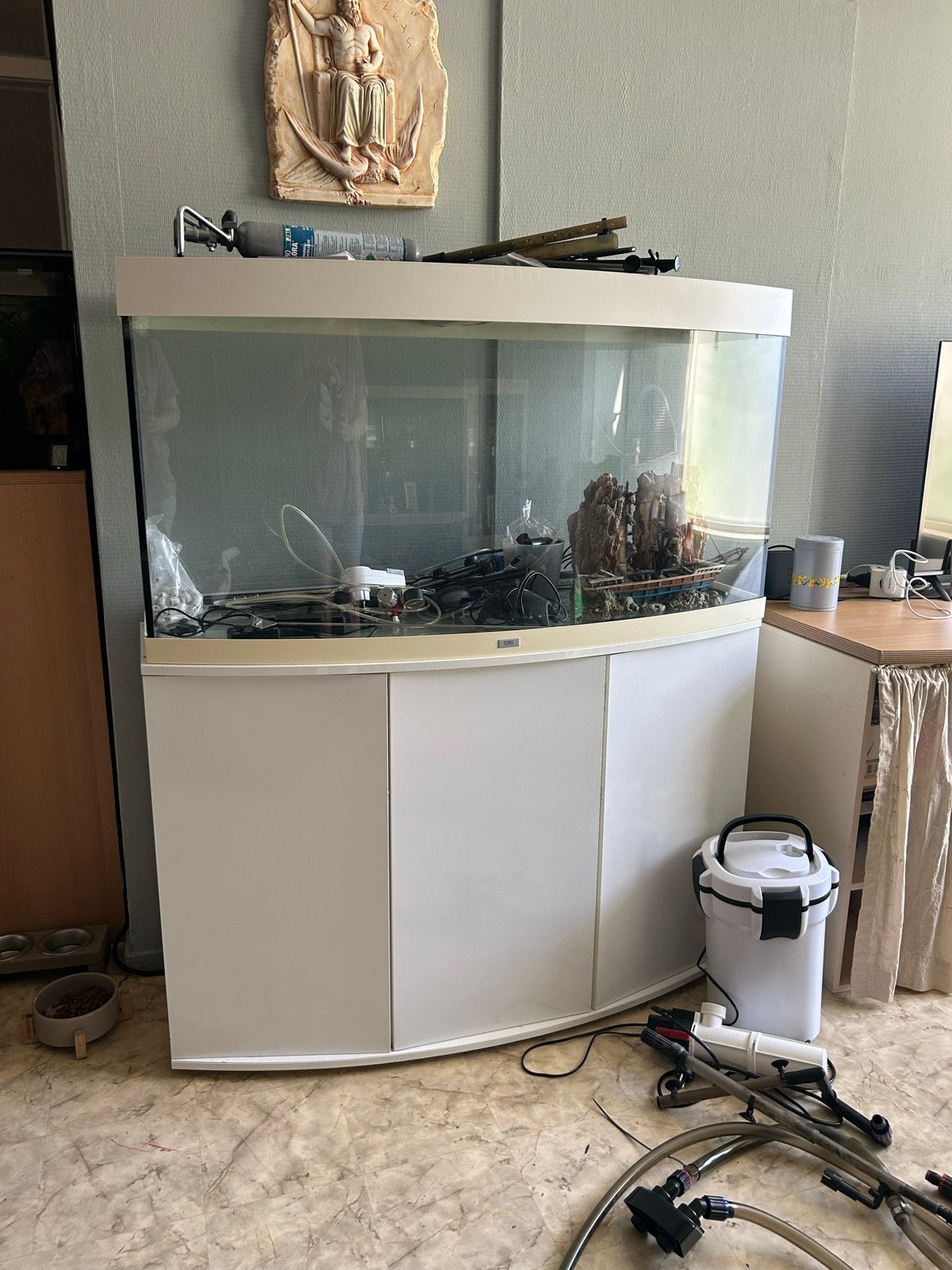Aquarium Juwel 120cm met bijbehorende onderkast, incl. pomp, Dieren en Toebehoren, Ophalen, Gebruikt, Leeg aquarium, Juwel