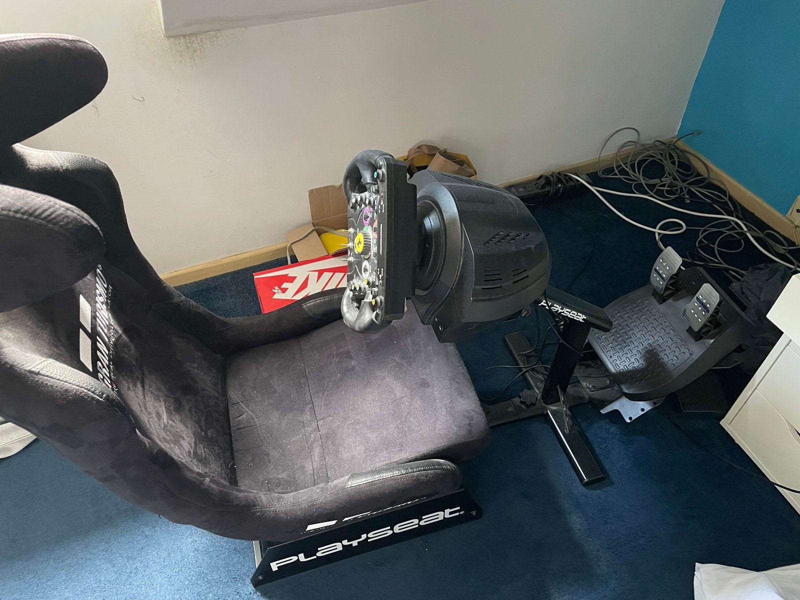 PlayStation 4 met GT Playseat, Thrustmaster & Ferrari stuur, Ophalen, Met 1 controller, Original, 500 GB