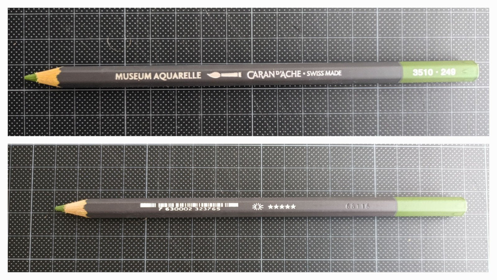 Caran d'Ache Museum aquarelle potlood 249 Dark Olive, Ophalen of Verzenden, Zo goed als nieuw, Potlood of Stift
