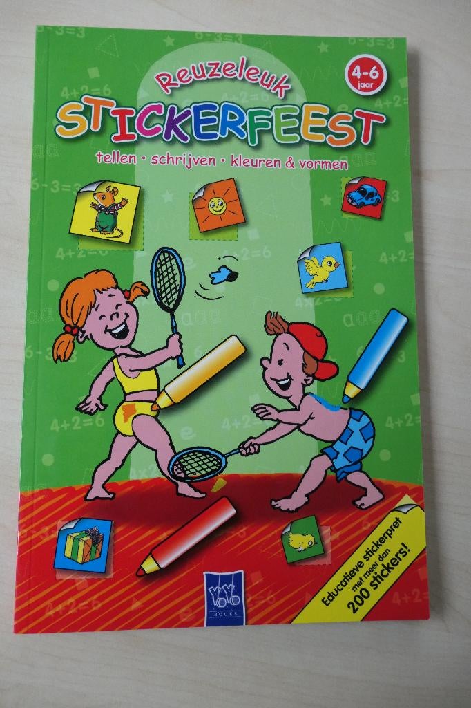 Stickerfeest stickerboek 4-6 jaar, Ophalen of Verzenden, Nieuw