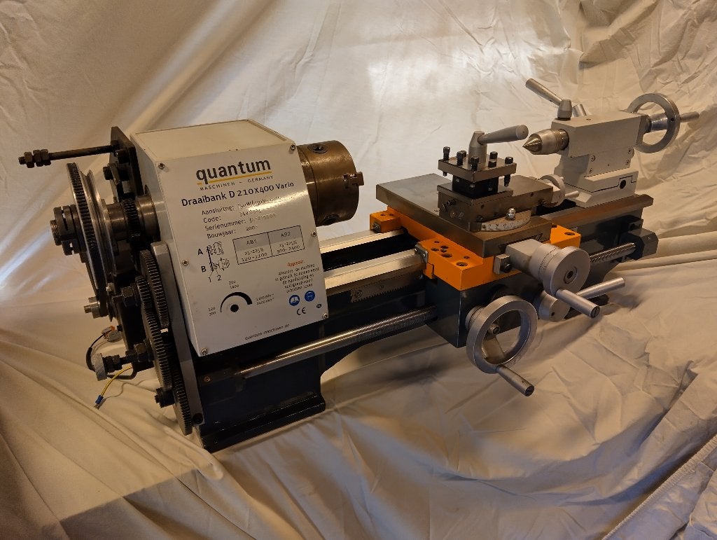 Hobbydraaibank Quantum D210x400 Vario, Ophalen, Gebruikt, Metaaldraaibank, Minder dan 500 mm