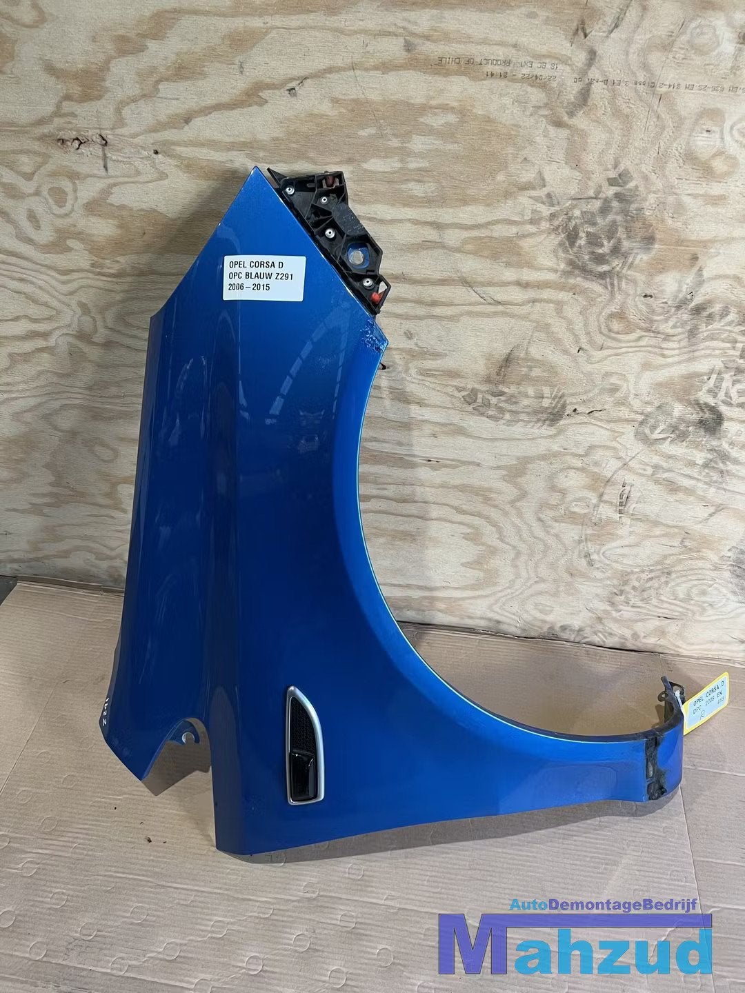 OPEL CORSA D BLAUW Z291 OPC VXR Rechts voorscherm scherm 200, Auto-onderdelen, Gebruikt, Opel Automobile GmbH, Ophalen of Verzenden