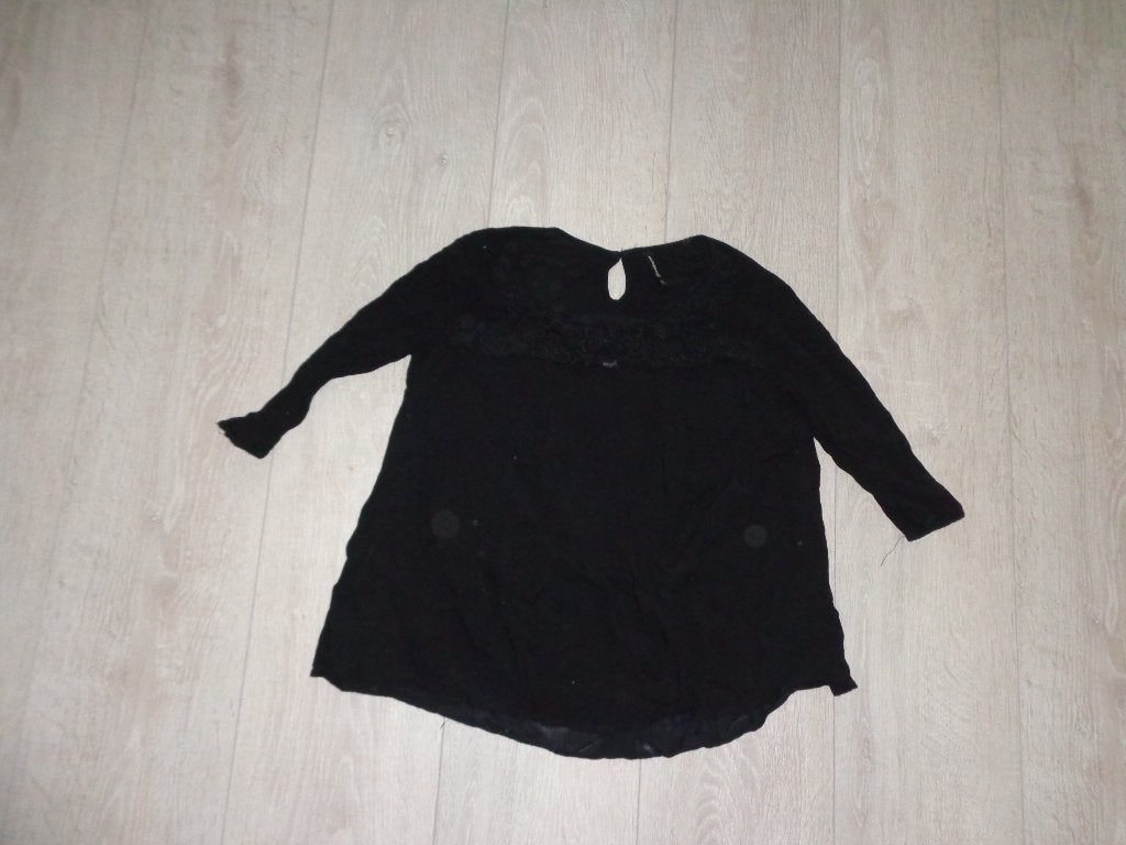 zwarte damestuniek van STRADIVARIUS, maat 36, Kleding | Dames, Blouses en Tunieken, Ophalen of Verzenden, Gedragen, Maat 36 (S)