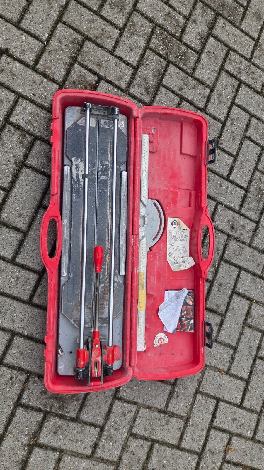 Rubi TR-700-S Tegelsnijder in Koffer, Ophalen, Gebruikt, 60 cm of meer, 10 m² of meer