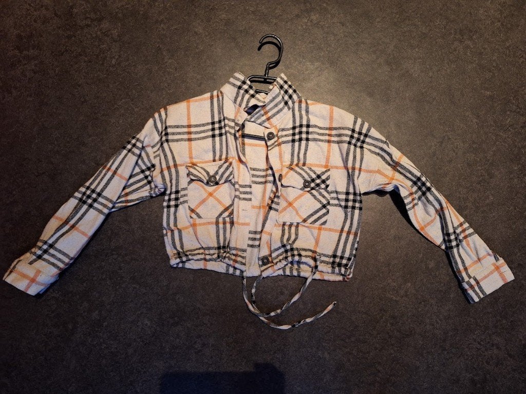 Vestje cropped zwart roze wit geruit maat S, Kleding | Dames, Lela, Ophalen of Verzenden, Zo goed als nieuw, Roze
