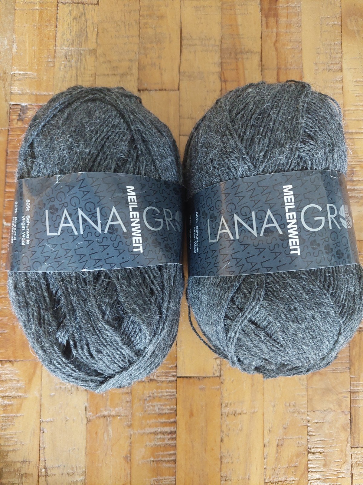 Lana Grossa Meilenweit wol 2 bollen 80% wol 20% polyester, Ophalen of Verzenden, Nieuw, Breien of Haken, Wol of Garen