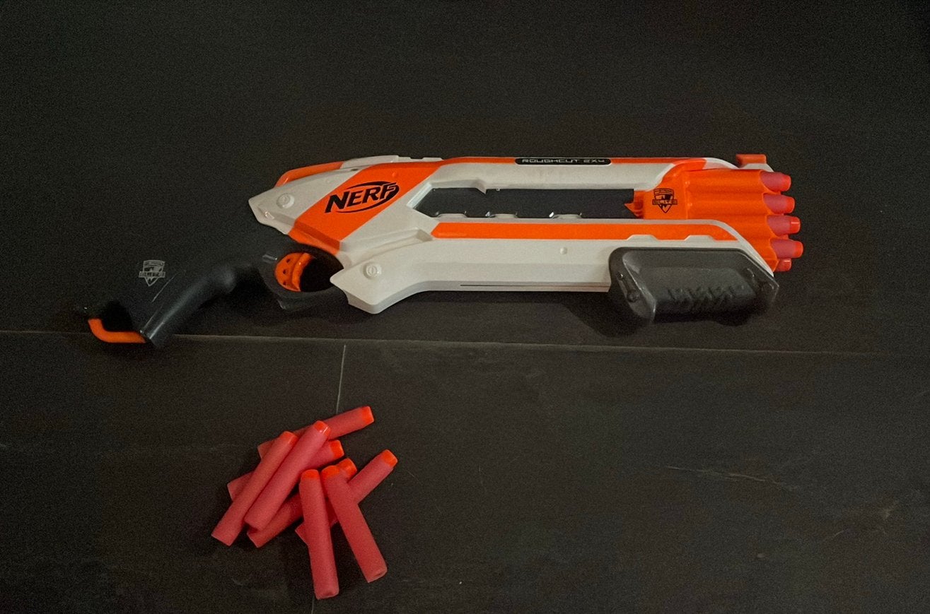 NERF N-Strike Elite Rough Cut 24, Ophalen of Verzenden, Gebruikt