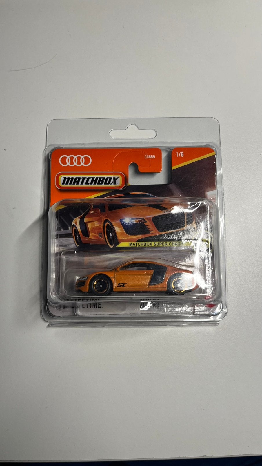 Matchbox Super Chase Audi R8, Ophalen of Verzenden, Nieuw, Auto