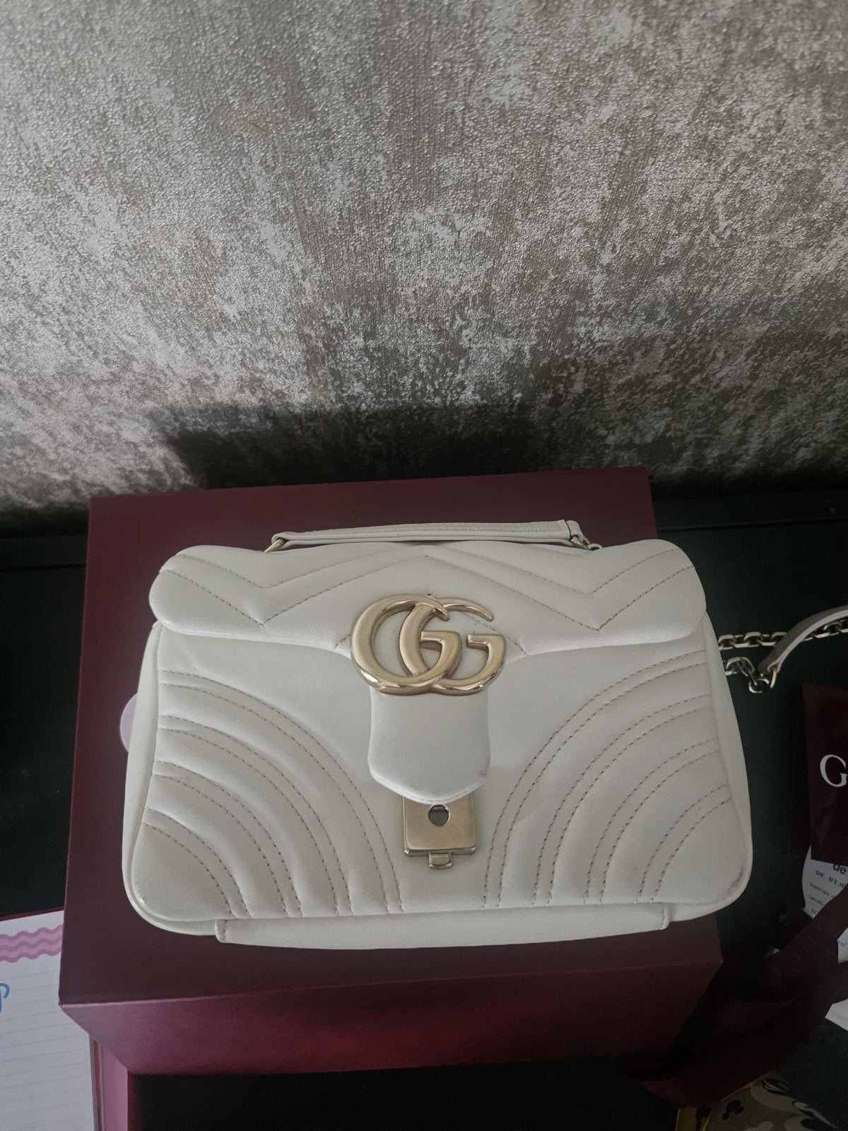 Gucci tas wit, Overige merken, Wit, Ophalen of Verzenden, Zo goed als nieuw
