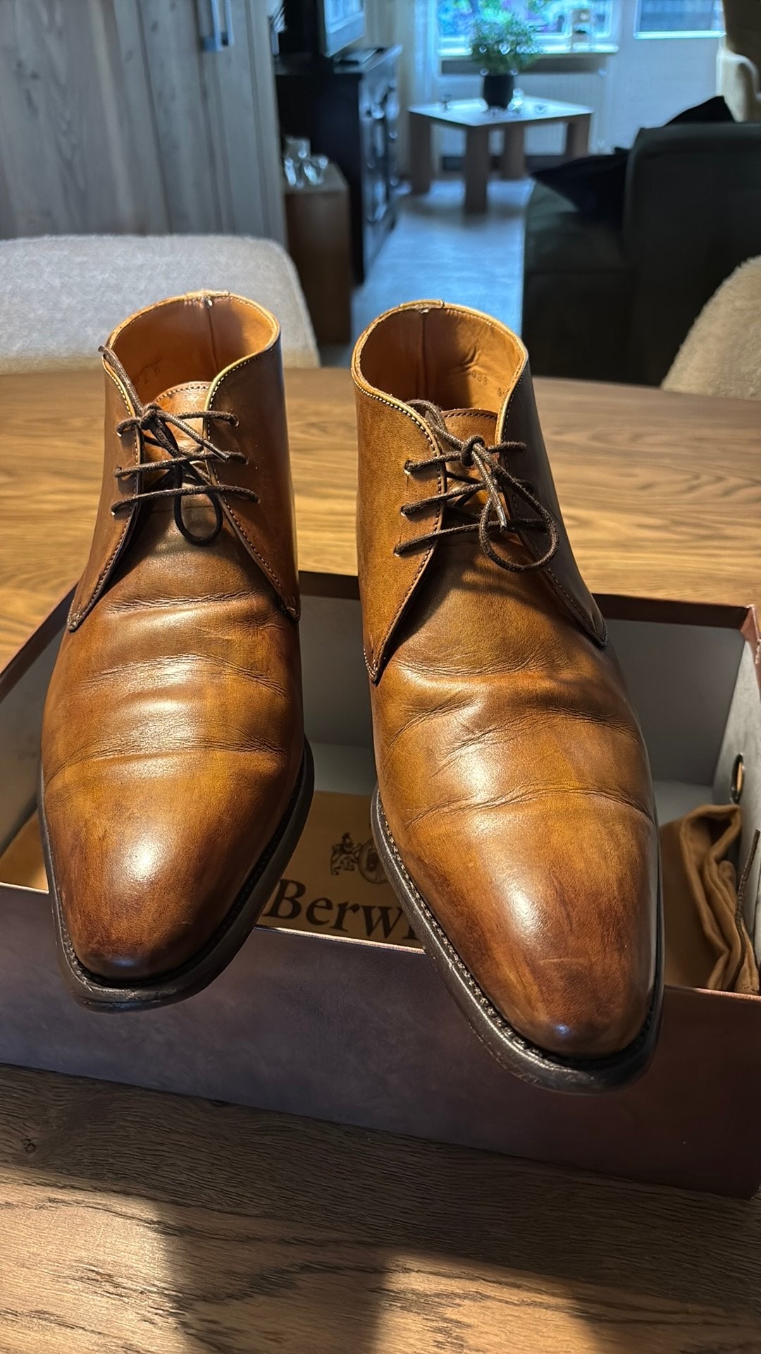 Berwick schoenen maat 45, Ophalen, Gedragen, Bruin