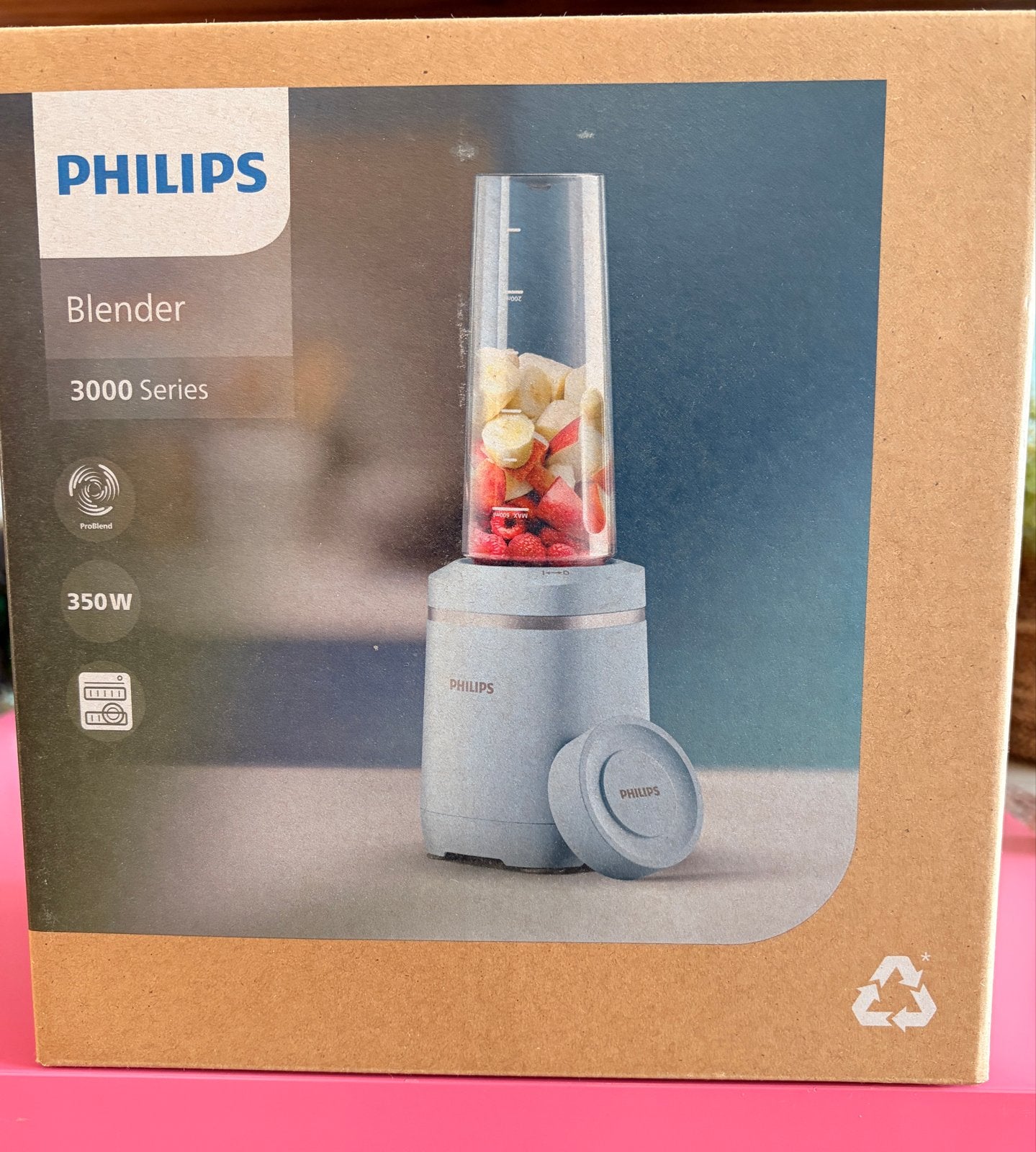 Philips Blender 3000 Series HR2620/40 - 1x gebruikt in doos, Ophalen of Verzenden, Zo goed als nieuw, Blender