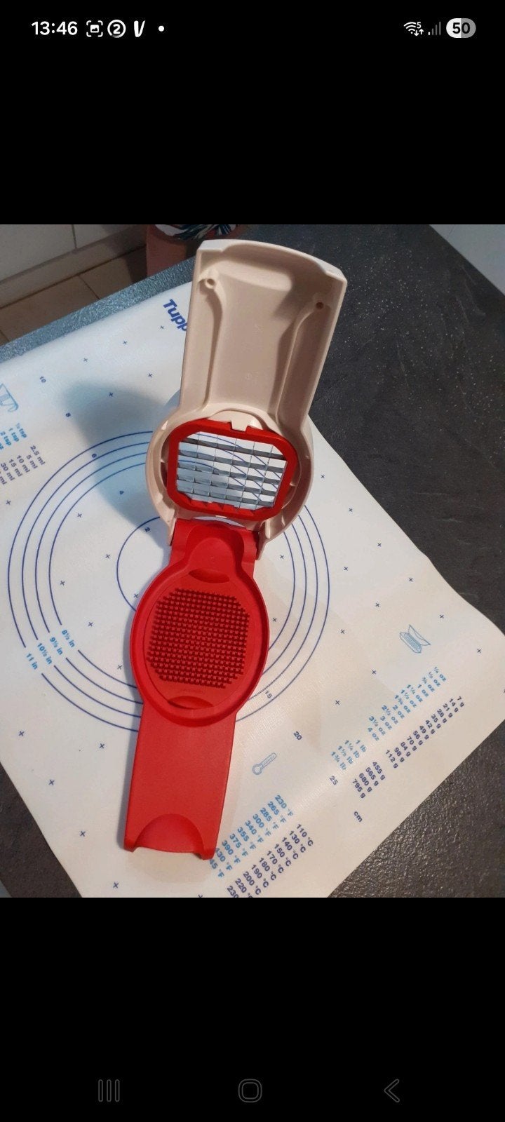 Nieuwe Tupperware Frietsnijder - Perfecte Frietjes Thuis, Ophalen of Verzenden, Nieuw, Rood, Overige typen