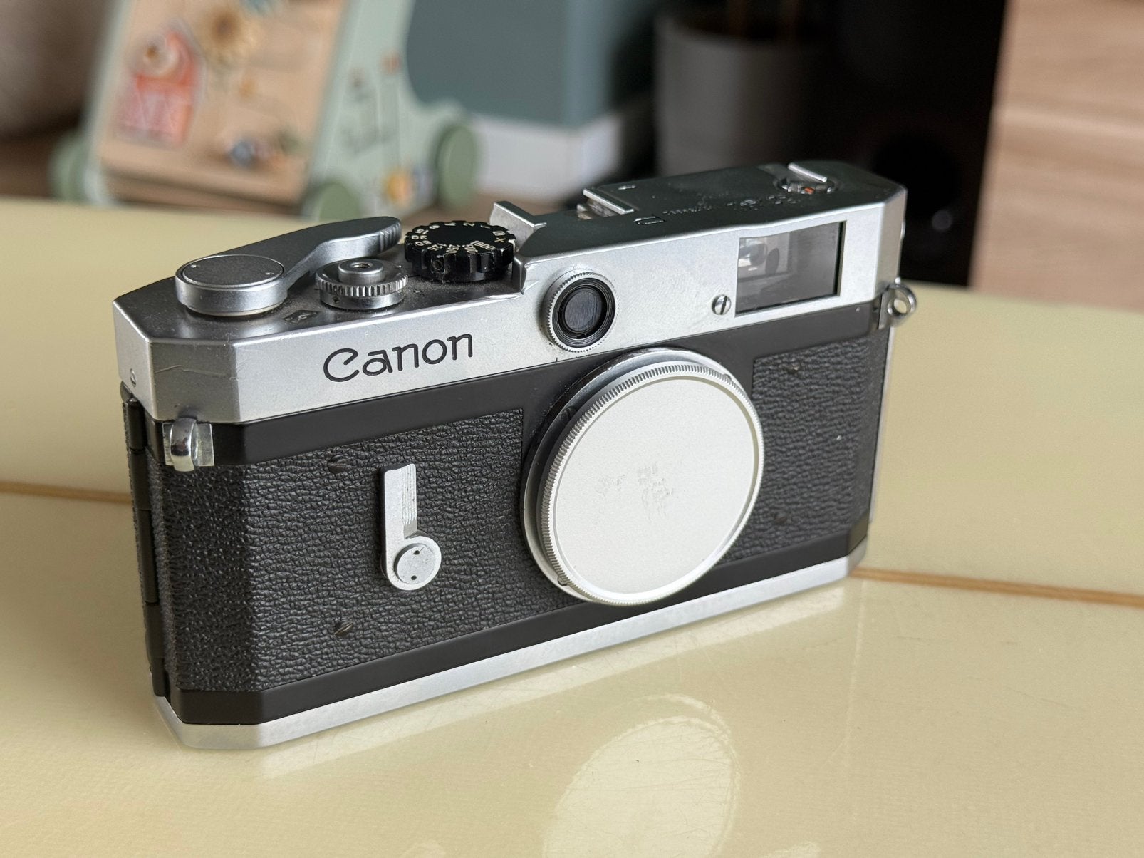 Canon P - rangefinder / meetzoeker camera, Audio, Tv en Foto, Fotocamera's Analoog, Ophalen, Gebruikt, Compact, Canon