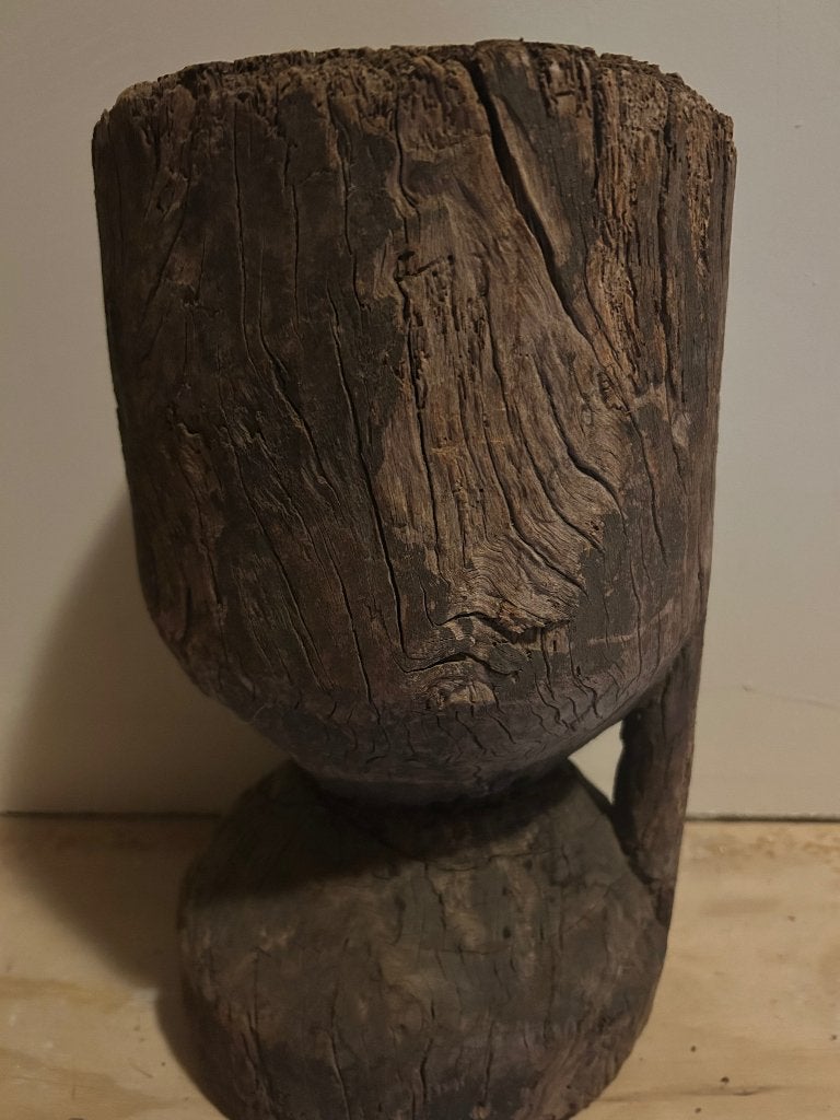 Vijzelpot van hout, Ophalen