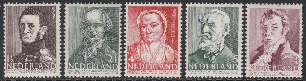 Nederland 1941 392/396 Zomer, Postfris, Postzegels en Munten, Postzegels | Nederland, Ophalen of Verzenden, Na 1940, Postfris