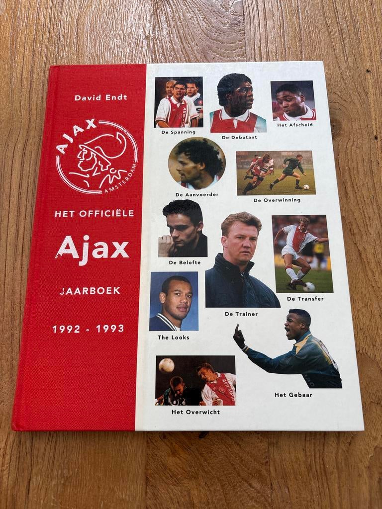 Het Officiële Ajax Jaarboek 1992-1993 - David Endt, Ophalen of Verzenden, Zo goed als nieuw, Overige sporten